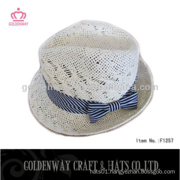 Girls Fedora Hat With Bowknot